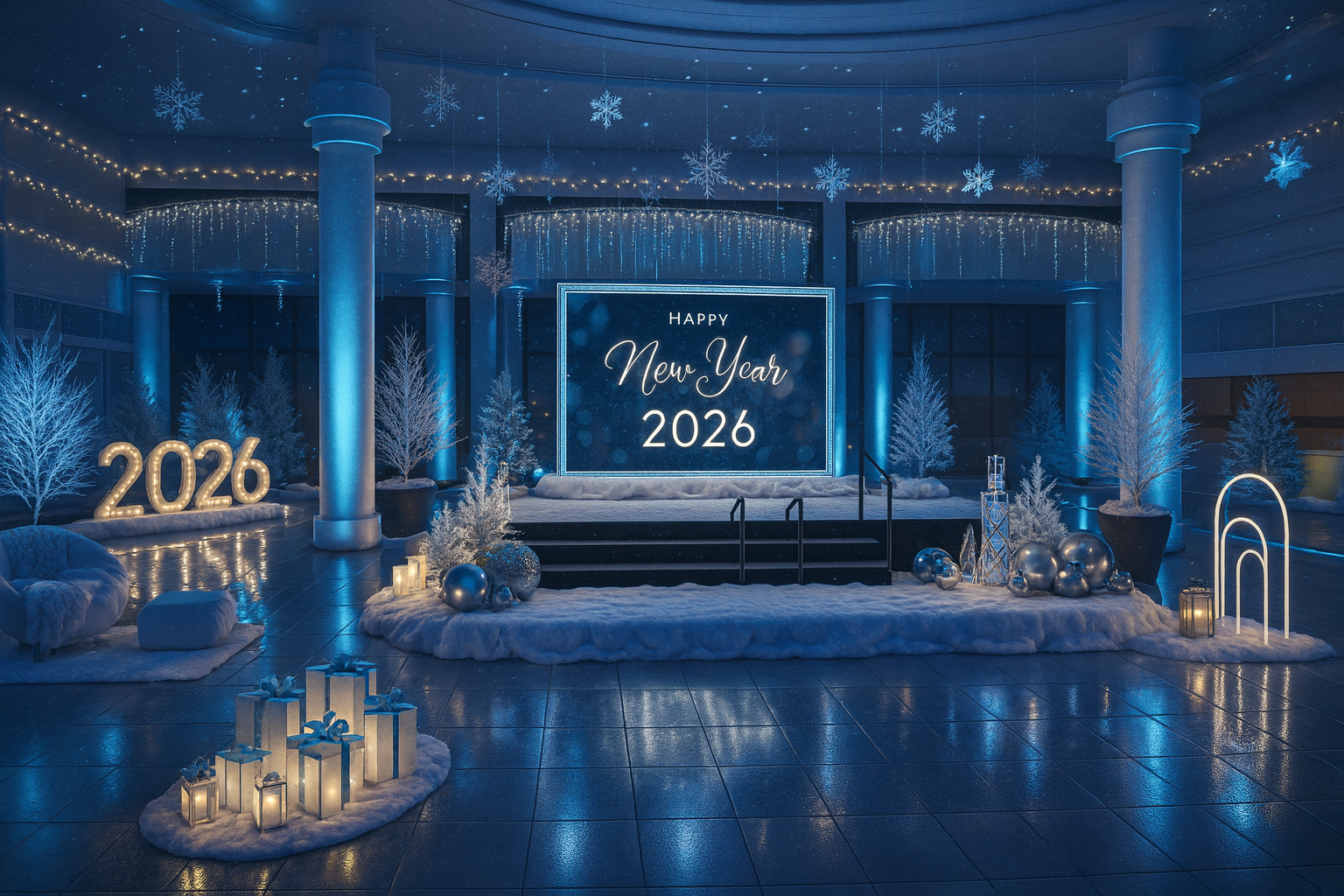 Proposed render - New Year's Eve Celebration Stage